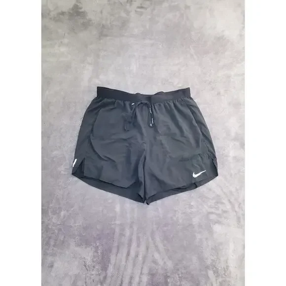 NIKE Dri-FIT 5'' 2-in-1 Running Sz M Shorts CJ5467-010 Men’s Black C21-45 - Picture 2 of 10